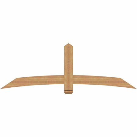 Ekena Millwork Bellingham Timber Gable Bracket, Western Red Cedar, 84"W x 28"H x 1 1/2"D x 5 1/2"F, 8/12 Pitch GBW084X28X0206BEL00SWR